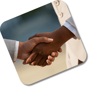 Handshake representing agreement and trust